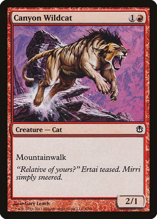 Canyon Wildcat [Duel Decks: Ajani vs. Nicol Bolas] | Jomio and Rueliete's Cards and Comics