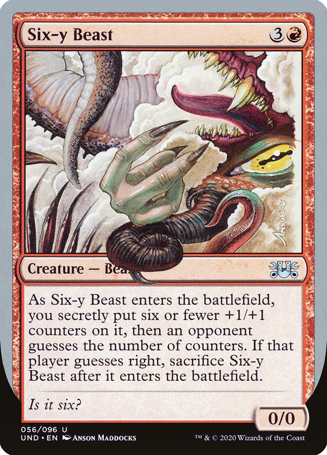 Six-y Beast [Unsanctioned] | Jomio and Rueliete's Cards and Comics