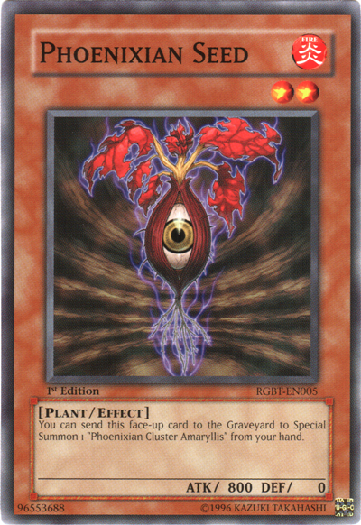 Phoenixian Seed [RGBT-EN005] Common | Jomio and Rueliete's Cards and Comics