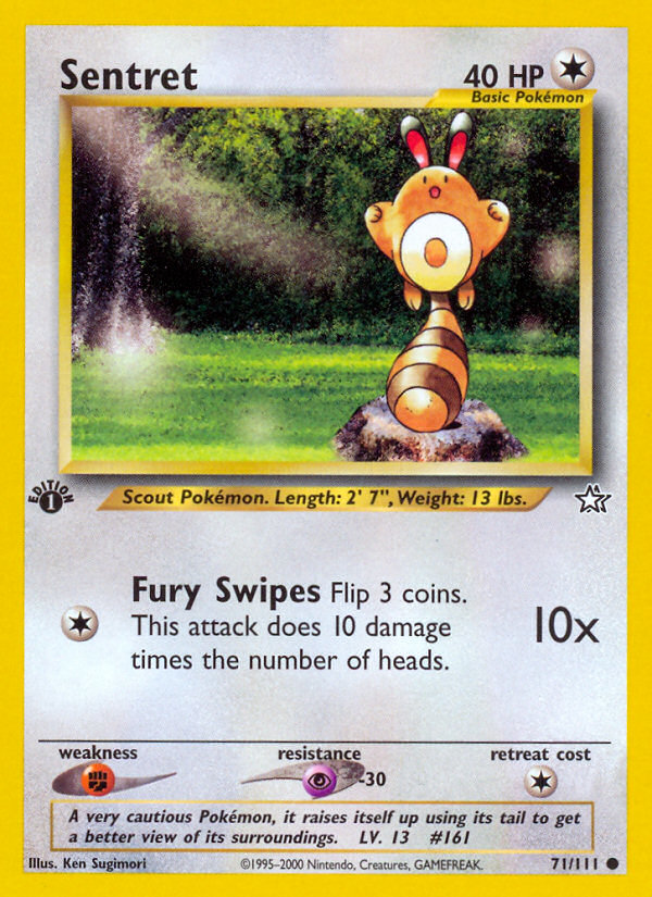 Sentret (71/111) [Neo Genesis 1st Edition] | Jomio and Rueliete's Cards and Comics