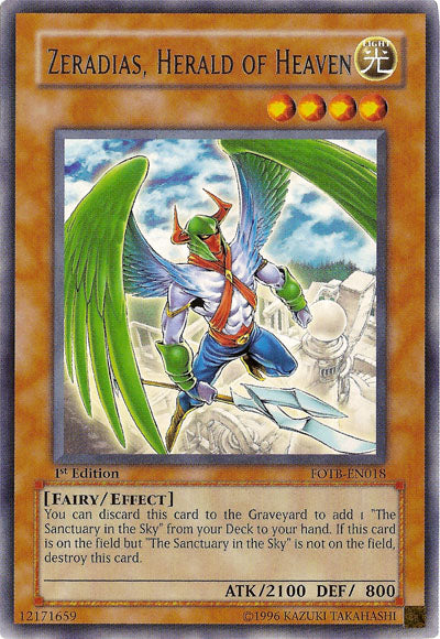 Zeradias, Herald of Heaven [FOTB-EN018] Rare | Jomio and Rueliete's Cards and Comics