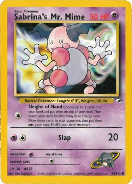 Sabrina's Mr. Mime (94/132) [Gym Heroes Unlimited] | Jomio and Rueliete's Cards and Comics