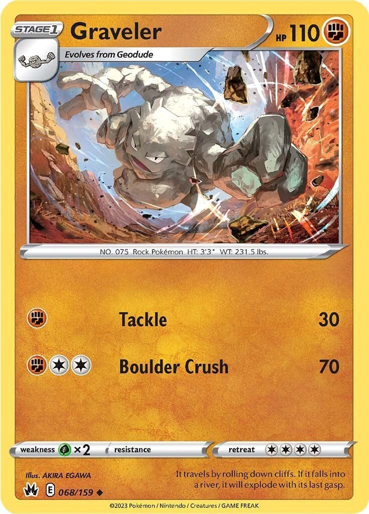 Graveler (068/159) [Sword & Shield: Crown Zenith] | Jomio and Rueliete's Cards and Comics