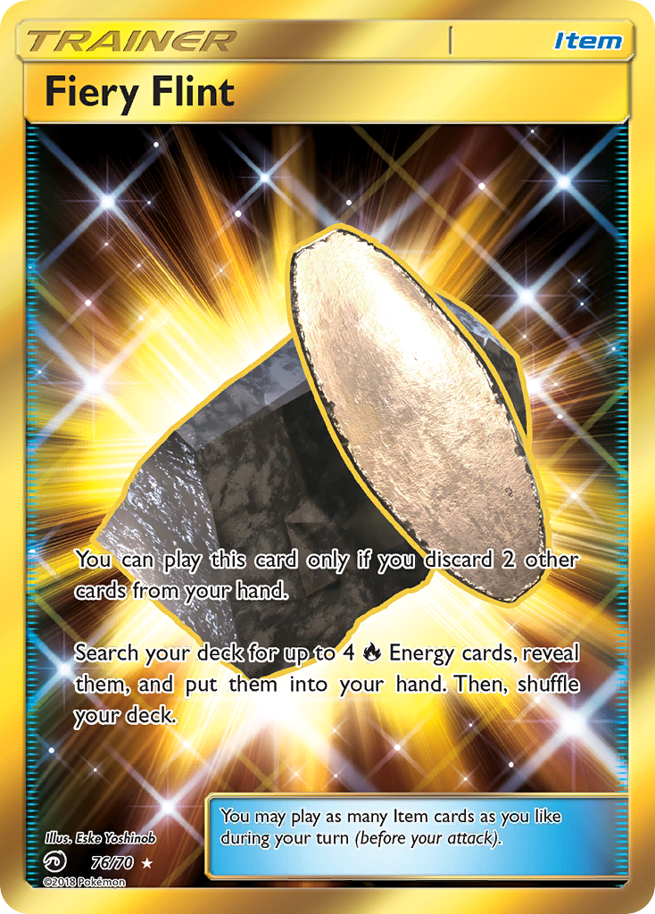 Fiery Flint (76/70) [Sun & Moon: Dragon Majesty] | Jomio and Rueliete's Cards and Comics