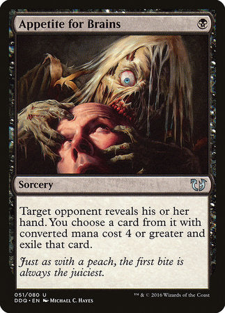 Appetite for Brains [Duel Decks: Blessed vs. Cursed] | Jomio and Rueliete's Cards and Comics