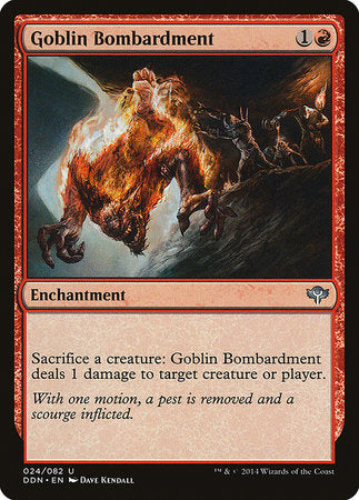 Goblin Bombardment [Duel Decks: Speed vs. Cunning] | Jomio and Rueliete's Cards and Comics