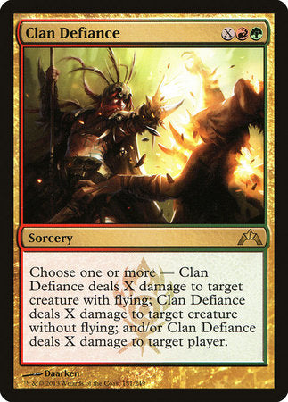 Clan Defiance [Gatecrash] | Jomio and Rueliete's Cards and Comics