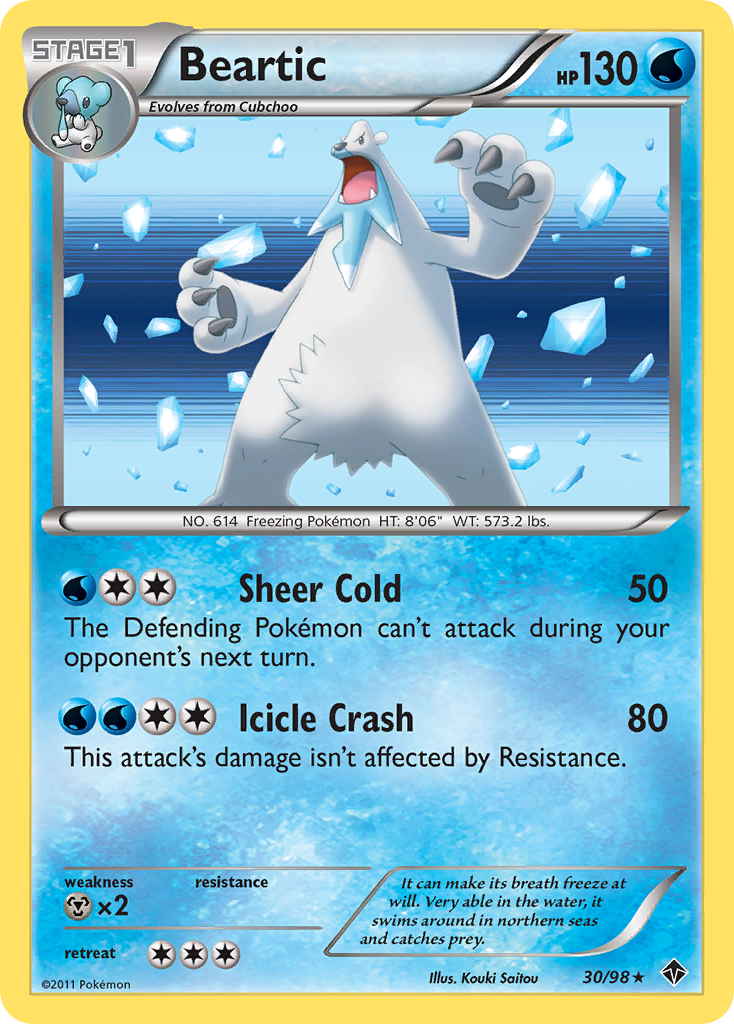 Beartic (30/98) [Black & White: Emerging Powers] | Jomio and Rueliete's Cards and Comics