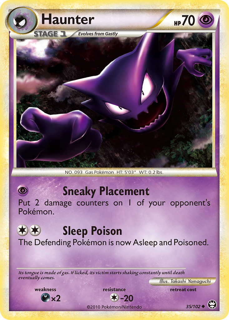 Haunter (35/102) [HeartGold & SoulSilver: Triumphant] | Jomio and Rueliete's Cards and Comics