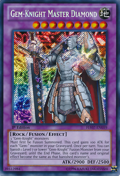 Gem-Knight Master Diamond [HA07-EN059] Secret Rare | Jomio and Rueliete's Cards and Comics