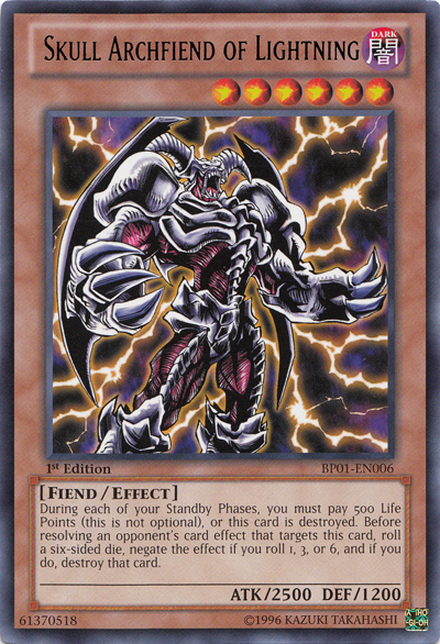 Skull Archfiend of Lightning [BP01-EN006] Rare | Jomio and Rueliete's Cards and Comics
