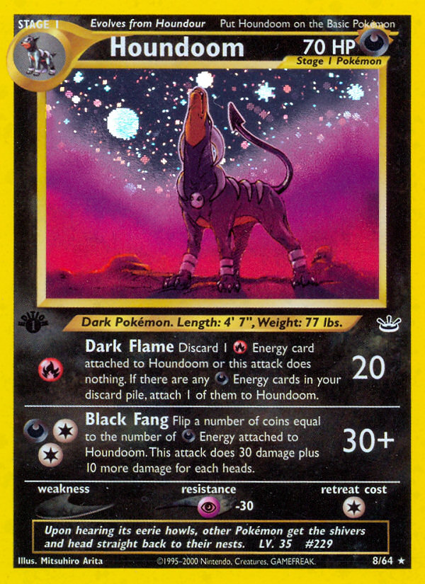 Houndoom (8/64) [Neo Revelation 1st Edition] | Jomio and Rueliete's Cards and Comics