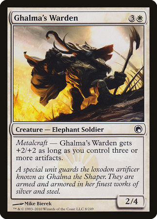 Ghalma's Warden [Scars of Mirrodin] | Jomio and Rueliete's Cards and Comics