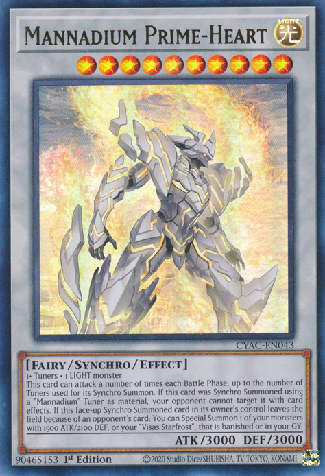 Mannadium Prime-Heart [CYAC-EN043] Ultra Rare | Jomio and Rueliete's Cards and Comics