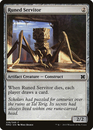 Runed Servitor [Modern Masters 2015] | Jomio and Rueliete's Cards and Comics