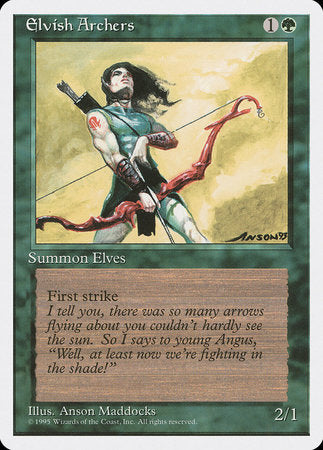 Elvish Archers [Fourth Edition] | Jomio and Rueliete's Cards and Comics