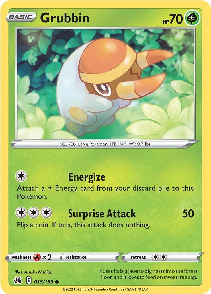 Grubbin (015/159) [Sword & Shield: Crown Zenith] | Jomio and Rueliete's Cards and Comics
