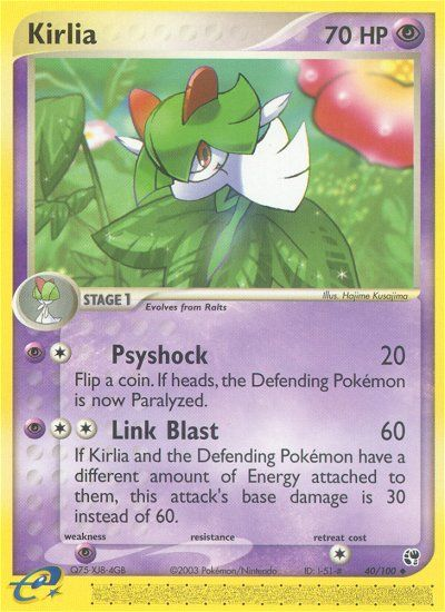 Kirlia (40/100) [EX: Sandstorm] | Jomio and Rueliete's Cards and Comics