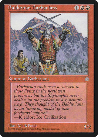 Balduvian Barbarians [Ice Age] | Jomio and Rueliete's Cards and Comics