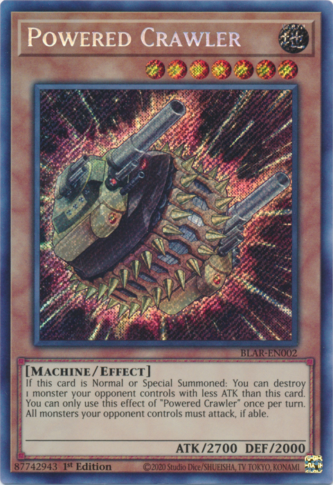 Powered Crawler [BLAR-EN002] Secret Rare | Jomio and Rueliete's Cards and Comics