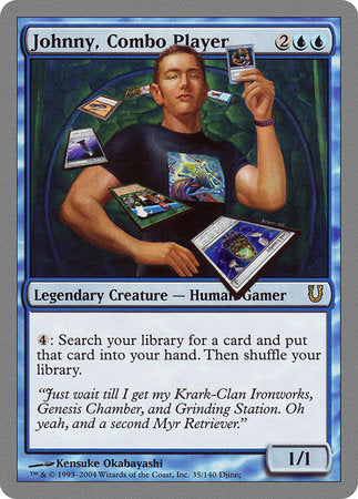 Johnny, Combo Player [Unhinged] | Jomio and Rueliete's Cards and Comics