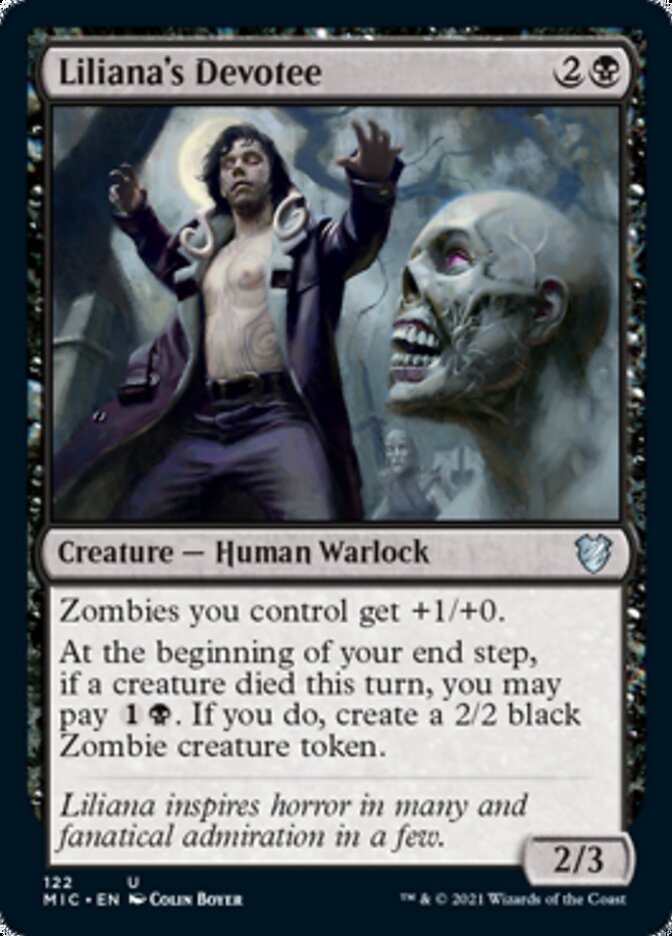 Liliana's Devotee [Innistrad: Midnight Hunt Commander] | Jomio and Rueliete's Cards and Comics