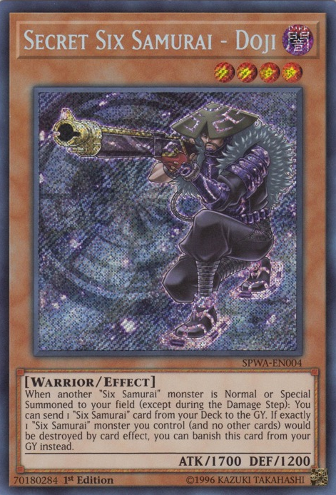 Secret Six Samurai - Doji [SPWA-EN004] Secret Rare | Jomio and Rueliete's Cards and Comics