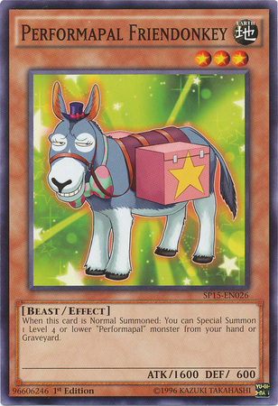 Performapal Friendonkey [SP15-EN026] Common | Jomio and Rueliete's Cards and Comics