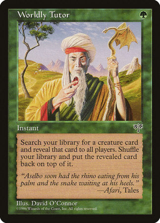 Worldly Tutor [Mirage] | Jomio and Rueliete's Cards and Comics