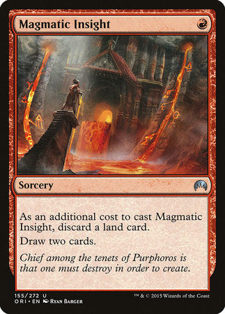 Magmatic Insight [Magic Origins] | Jomio and Rueliete's Cards and Comics