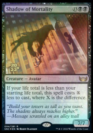 Shadow of Mortality [Streets of New Capenna Prerelease Promos] | Jomio and Rueliete's Cards and Comics