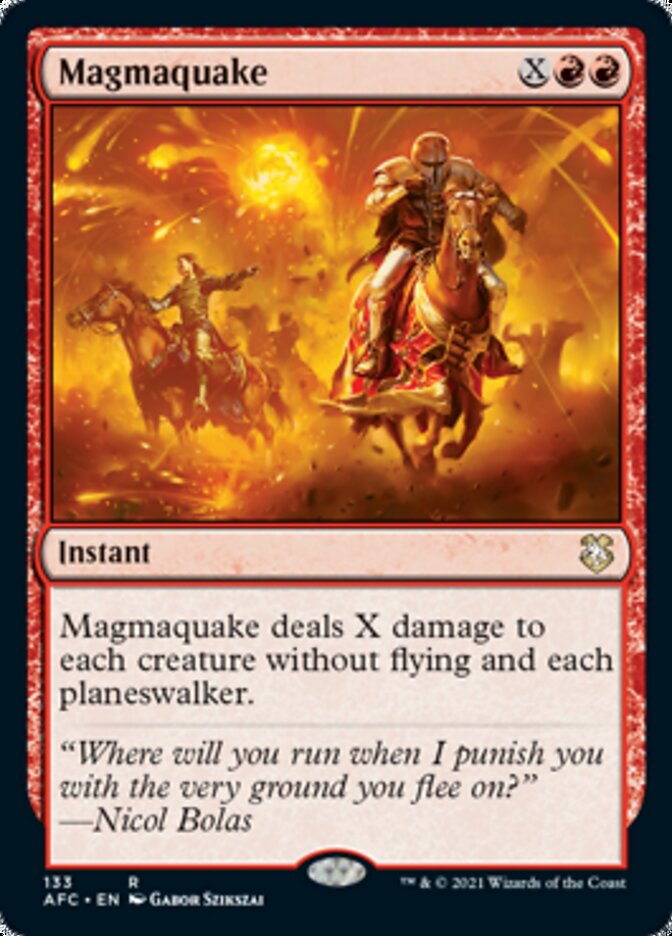 Magmaquake [Dungeons & Dragons: Adventures in the Forgotten Realms Commander] | Jomio and Rueliete's Cards and Comics