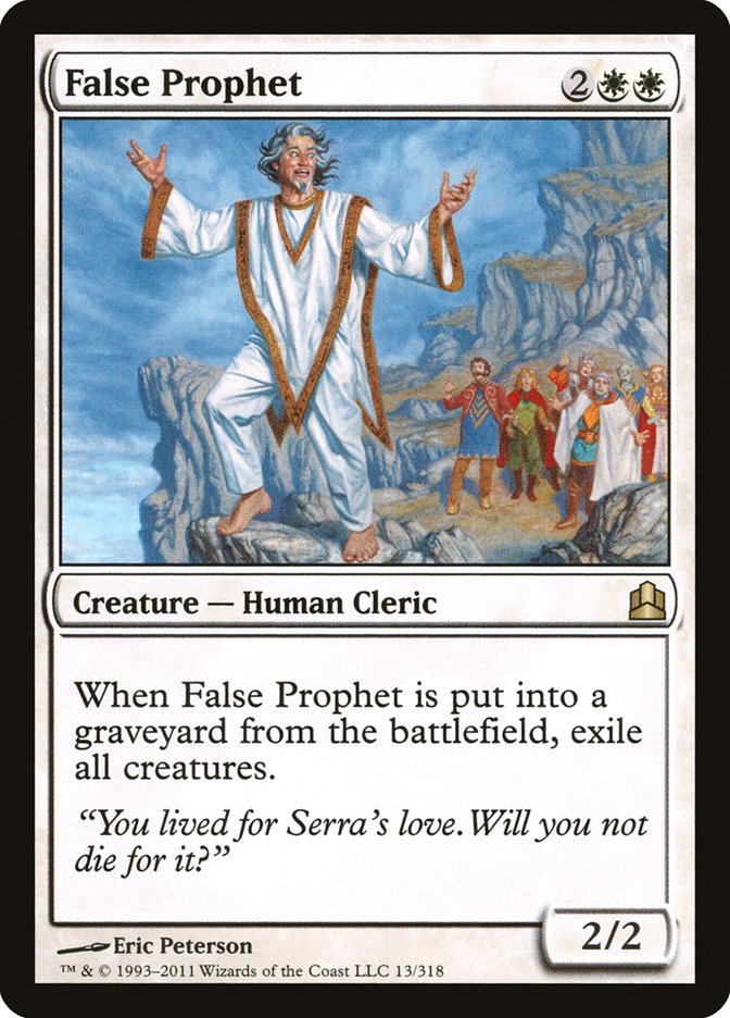 False Prophet [Commander 2011] | Jomio and Rueliete's Cards and Comics