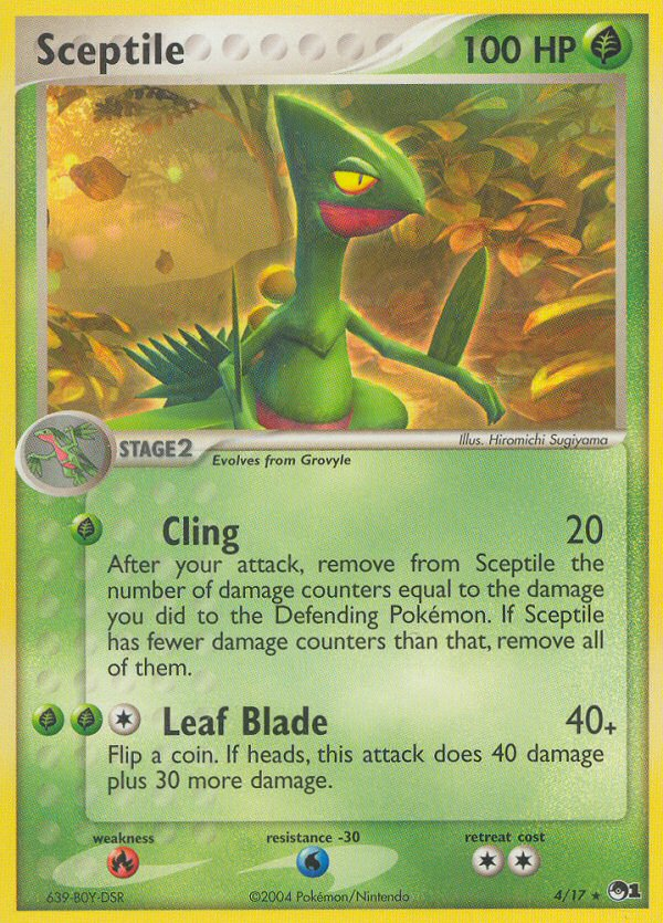 Sceptile (4/17) [POP Series 1] | Jomio and Rueliete's Cards and Comics