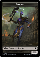 Spirit (0018) // Zombie Double-Sided Token [Ravnica Remastered Tokens] | Jomio and Rueliete's Cards and Comics