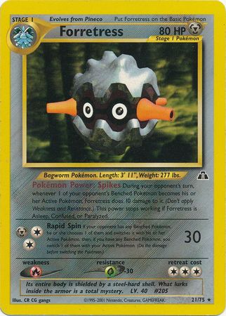 Forretress (21/75) [Neo Discovery Unlimited] | Jomio and Rueliete's Cards and Comics