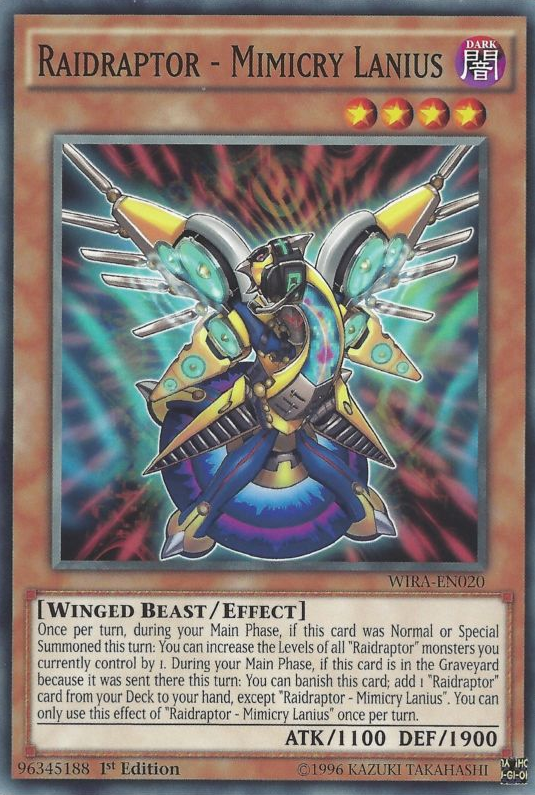 Raidraptor - Mimicry Lanius [WIRA-EN020] Common | Jomio and Rueliete's Cards and Comics
