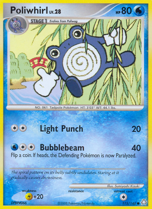 Poliwhirl (115/146) [Diamond & Pearl: Legends Awakened] | Jomio and Rueliete's Cards and Comics
