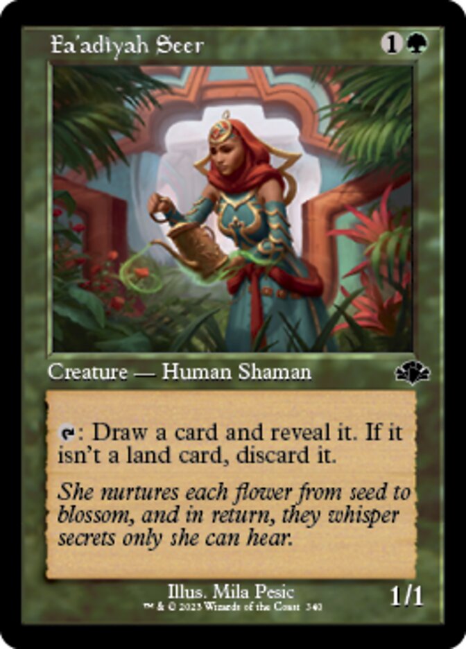 Fa'adiyah Seer (Retro) [Dominaria Remastered] | Jomio and Rueliete's Cards and Comics