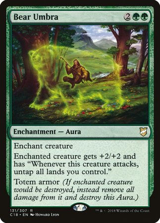 Bear Umbra [Commander 2018] | Jomio and Rueliete's Cards and Comics