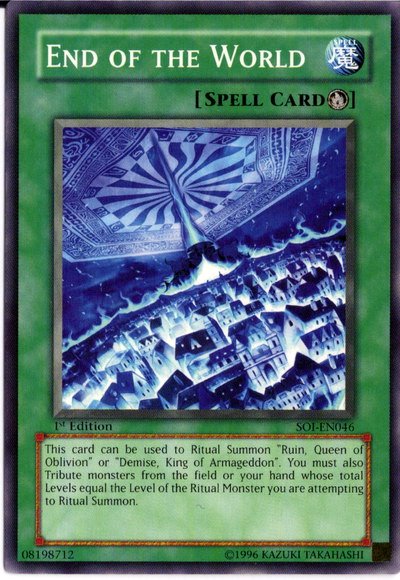 End of the World [SOI-EN046] Common | Jomio and Rueliete's Cards and Comics