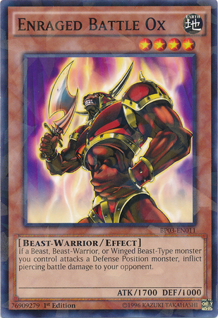 Enraged Battle Ox (Shatterfoil) [BP03-EN011] Common | Jomio and Rueliete's Cards and Comics