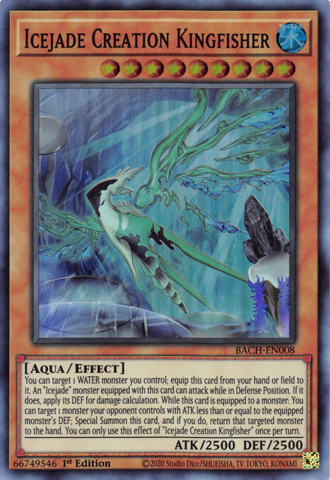 Icejade Creation Kingfisher [BACH-EN008] Super Rare | Jomio and Rueliete's Cards and Comics