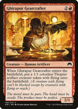 Ghirapur Gearcrafter [Magic Origins] | Jomio and Rueliete's Cards and Comics