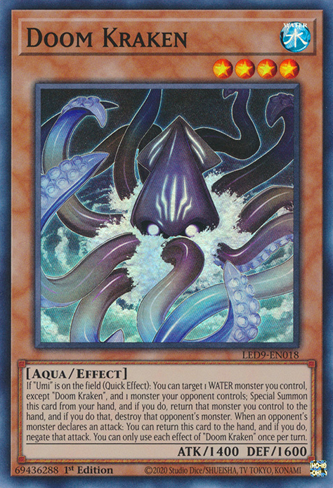 Doom Kraken [LED9-EN018] Super Rare | Jomio and Rueliete's Cards and Comics