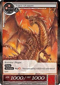 Flare Dragon (1-069) [The Dawn of Valhalla] | Jomio and Rueliete's Cards and Comics