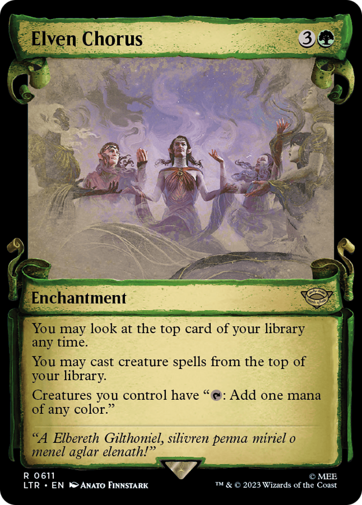 Elven Chorus [The Lord of the Rings: Tales of Middle-Earth Showcase Scrolls] | Jomio and Rueliete's Cards and Comics