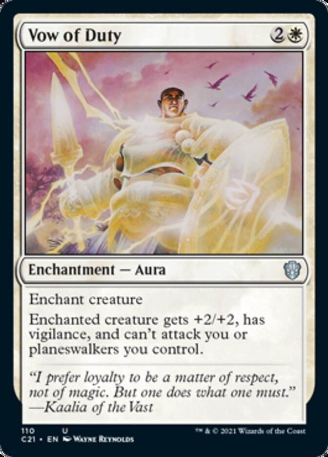 Vow of Duty [Commander 2021] | Jomio and Rueliete's Cards and Comics