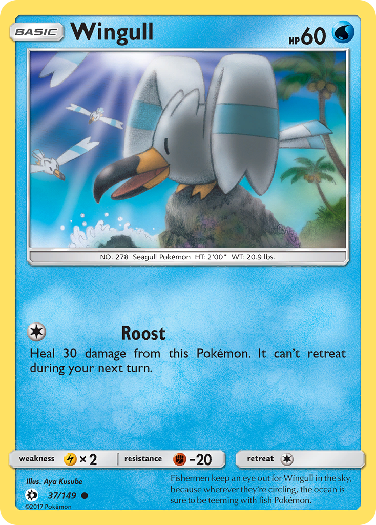 Wingull (37/149) [Sun & Moon: Base Set] | Jomio and Rueliete's Cards and Comics