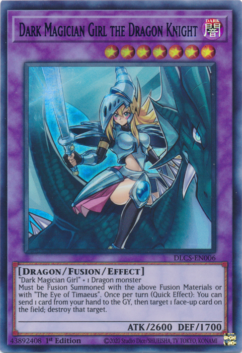 Dark Magician Girl the Dragon Knight (Green) [DLCS-EN006] Ultra Rare | Jomio and Rueliete's Cards and Comics